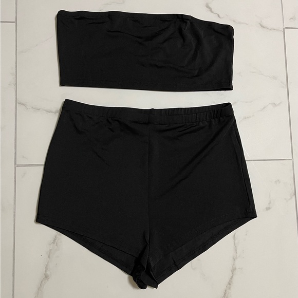 Fashion Nova Womens Wild Time 3 Piece Short Set Leopard Size L - Picture 3 of 10